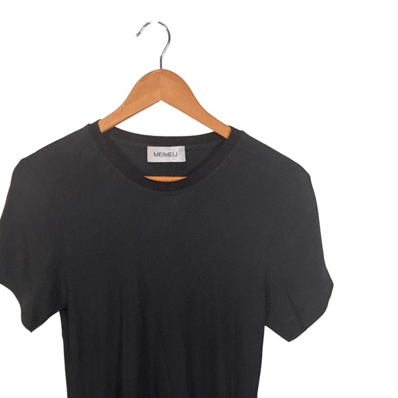 Meimeij Black Women's A-Line Long Sheath Dress 40 - Picture 2 of 4